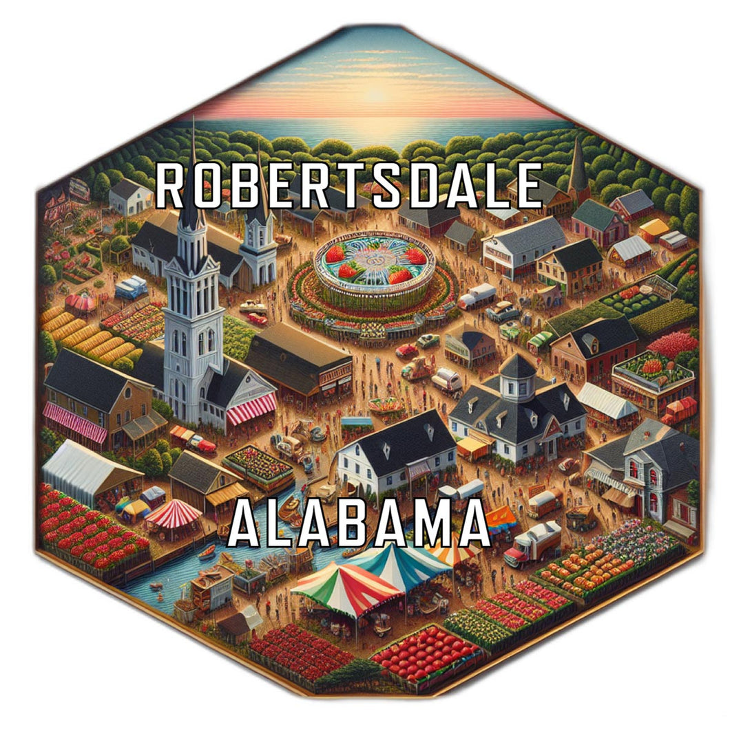 Robertsdale Alabama Travel Destination Souvenir Vinyl Decal Sticker 2-Inch