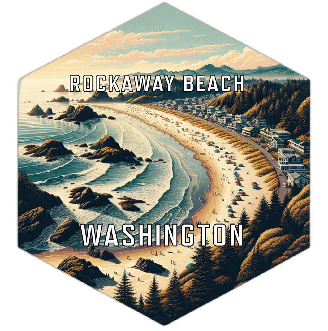Rockaway Beach Washington Travel Destination Souvenir Vinyl Decal Sticker 2-Inch