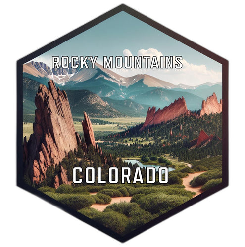 Rocky Mountains Colorado Travel Destination Souvenir Vinyl Decal Sticker 6-Inch
