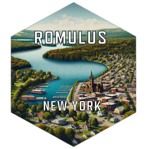 Romulus New York Travel Destination Souvenir Vinyl Decal Sticker 2-Inch