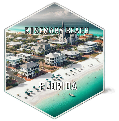 Rosemary Beach Florida Travel Destination Souvenir Vinyl Decal Sticker 6-Inch