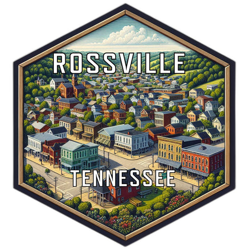 Rossville Tennessee Travel Destination Souvenir Vinyl Decal Sticker 6-Inch