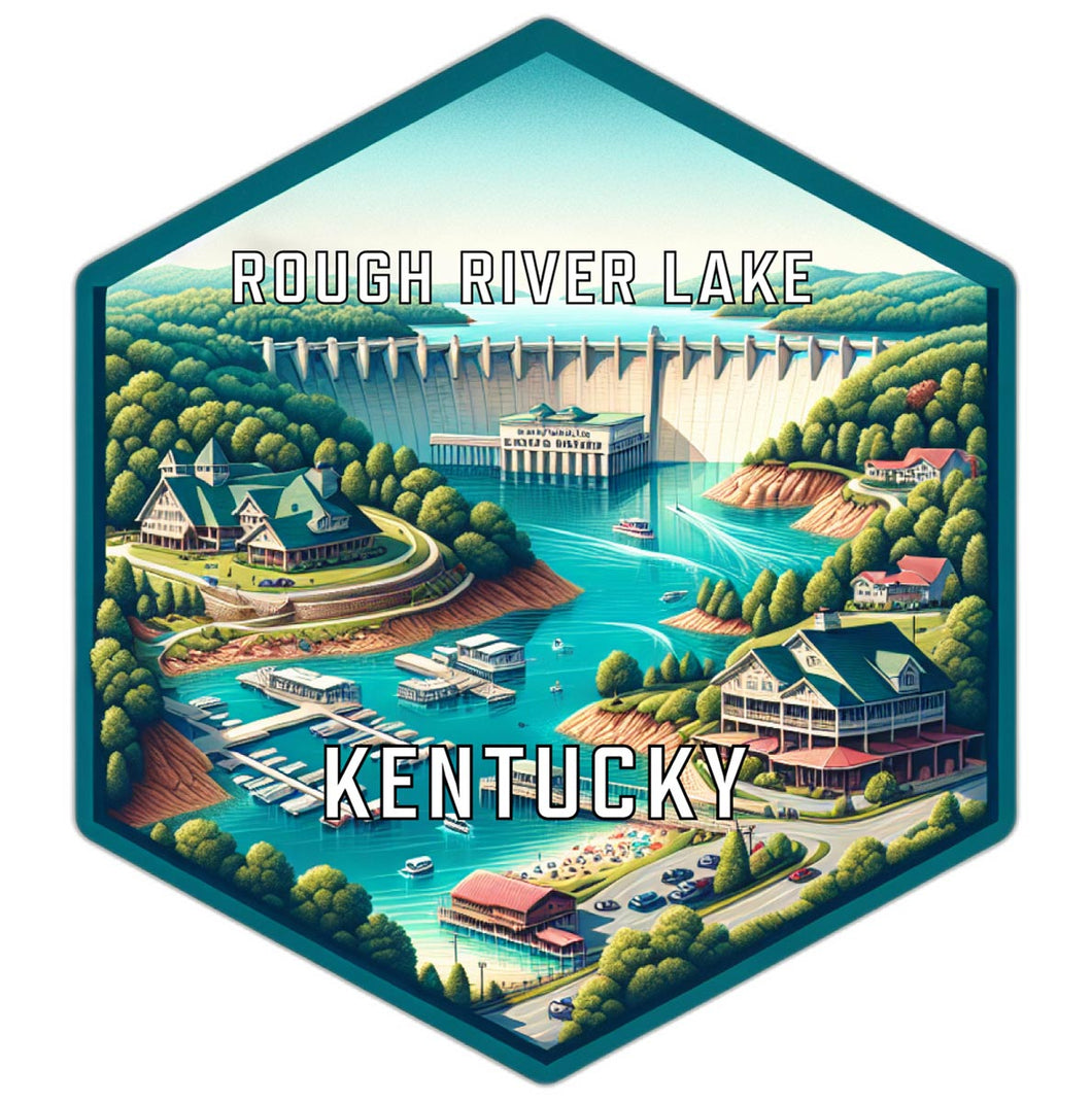 Rough River Lake Kentucky Travel Destination Souvenir Vinyl Decal Sticker 6-Inch