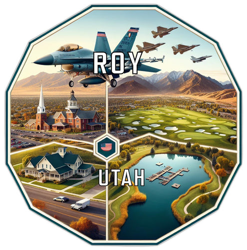 Roy Utah Travel Destination Souvenir Vinyl Decal Sticker 2-Inch