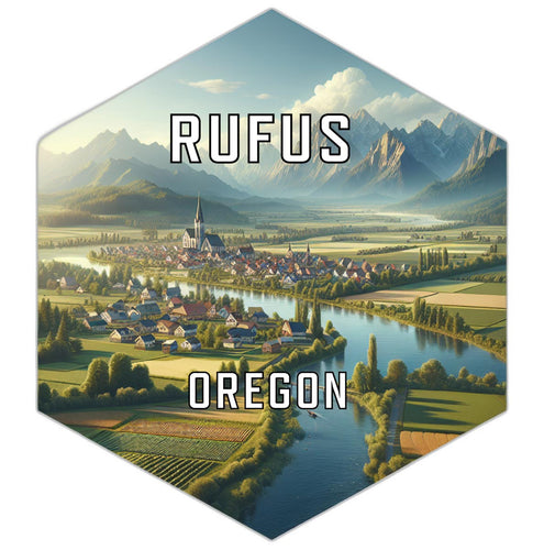 Rufus Oregon Travel Destination Souvenir Vinyl Decal Sticker 2-Inch
