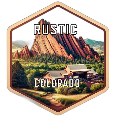 Rustic Colorado Travel Destination Souvenir Vinyl Decal Sticker 2-Inch