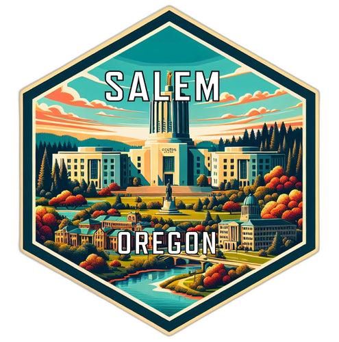 Salem Oregon Travel Destination Souvenir Vinyl Decal Sticker 6-Inch