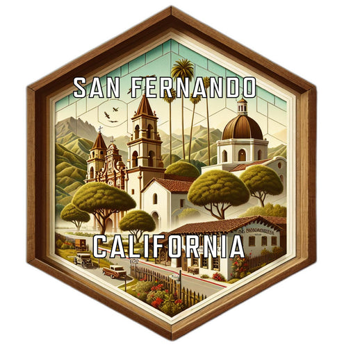 San Fernando California Travel Destination Souvenir Vinyl Decal Sticker 4-Inch