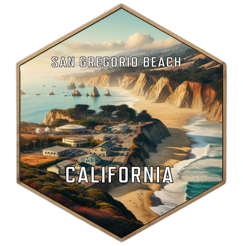 San Gregorio Beach California Travel Destination Souvenir Vinyl Decal Sticker 2-Inch