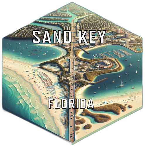 Sand Key Florida Travel Destination Souvenir Vinyl Decal Sticker 6-Inch