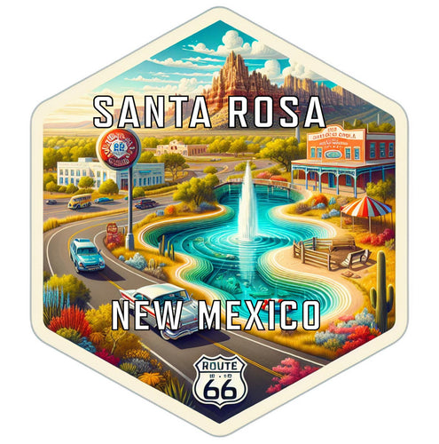 Santa Rosa New Mexico Travel Destination Souvenir Vinyl Decal Sticker 2-Inch