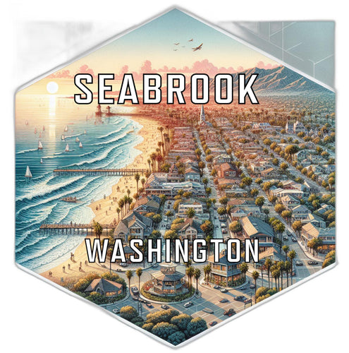 Seabrook Washington Travel Destination Souvenir Vinyl Decal Sticker 2-Inch