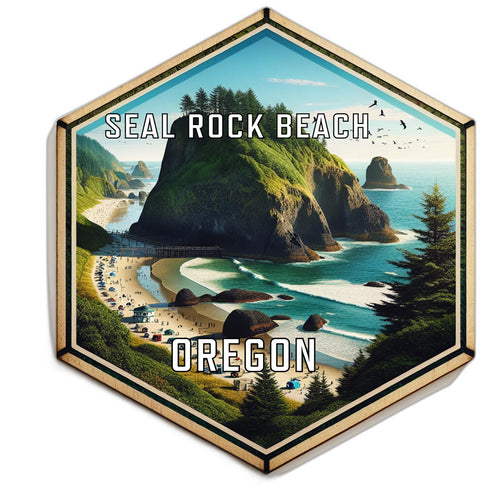 Seal Rock Beach Oregon Travel Destination Souvenir Vinyl Decal Sticker 2-Inch