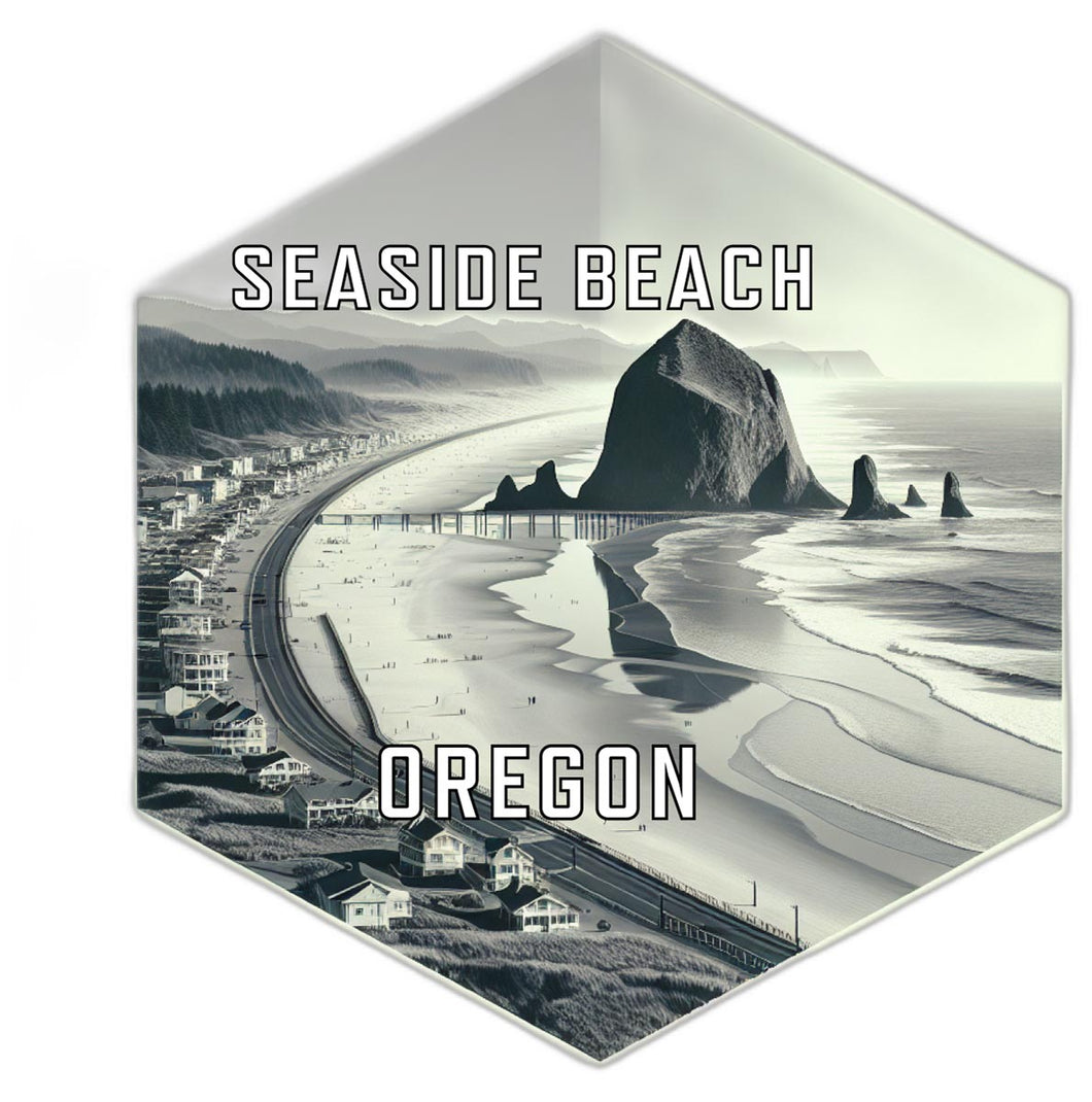 Seaside Beach Oregon Travel Destination Souvenir Vinyl Decal Sticker 4-Inch