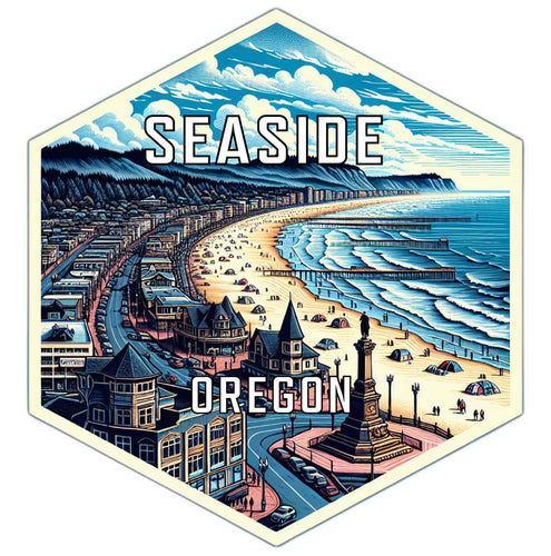 Seaside Oregon Travel Destination Souvenir Vinyl Decal Sticker 6-Inch