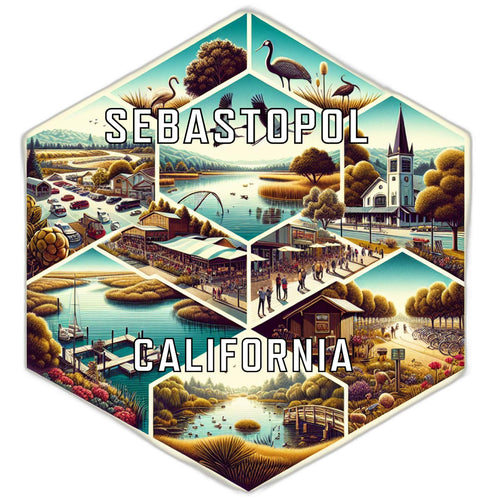 Sebastopol California Travel Destination Souvenir Vinyl Decal Sticker 2-Inch