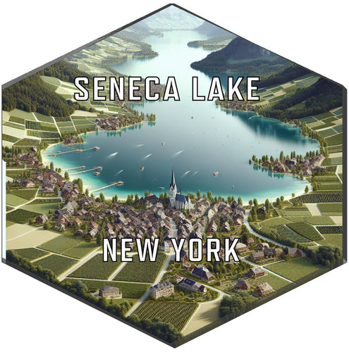 Seneca Lake New York Travel Destination Souvenir Vinyl Decal Sticker 6-Inch