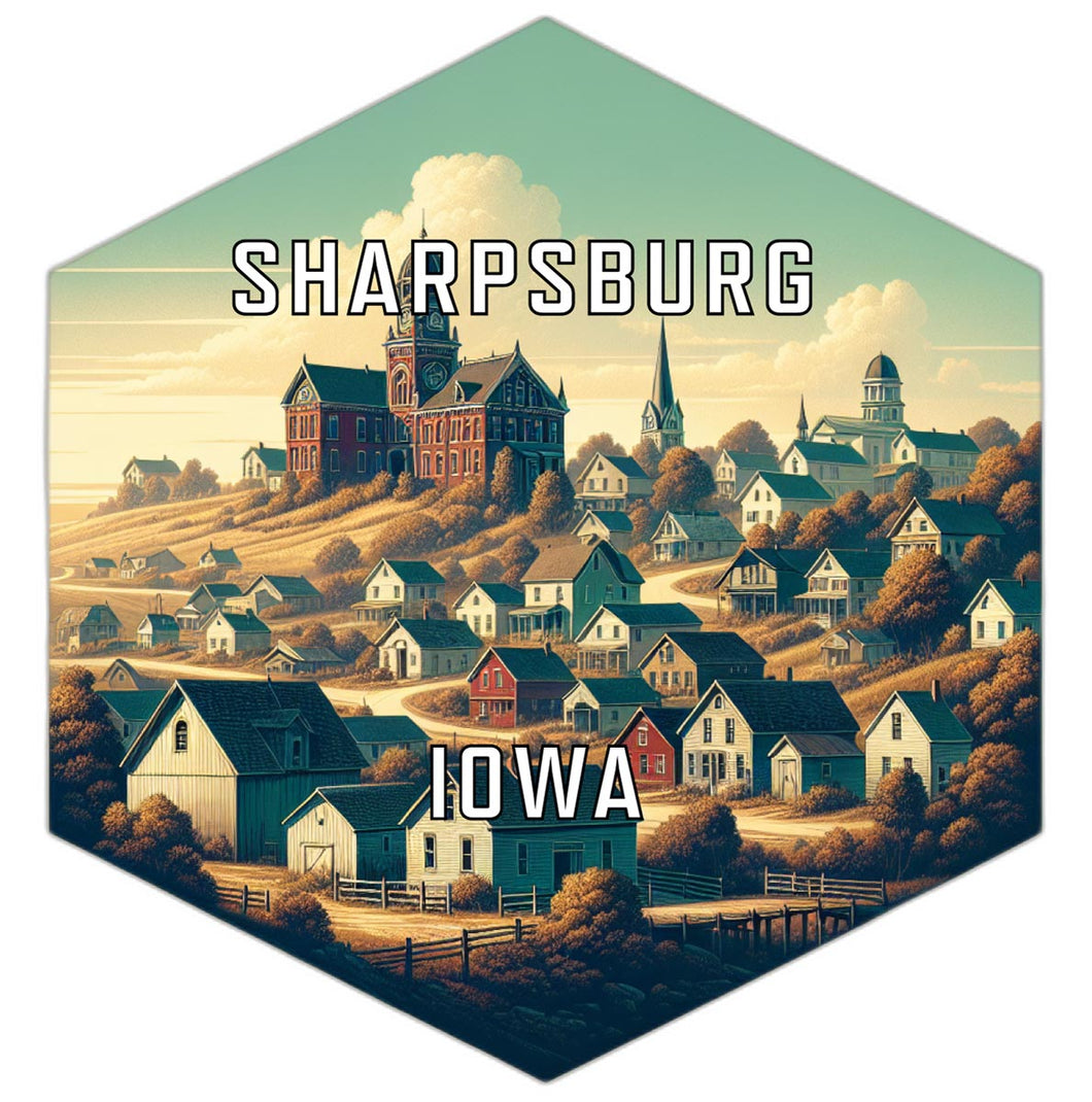 Sharpsburg Iowa Travel Destination Souvenir Vinyl Decal Sticker 2-Inch