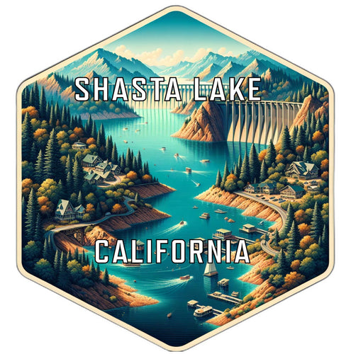 Shasta Lake California Travel Destination Souvenir Vinyl Decal Sticker 2-Inch