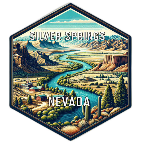Silver Springs Nevada Travel Destination Souvenir Vinyl Decal Sticker 2-Inch