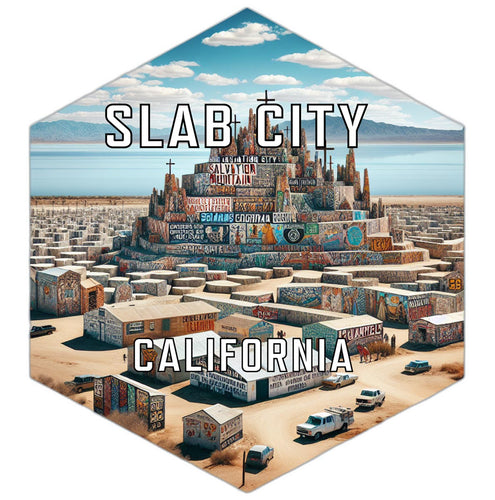 Slab City California Travel Destination Souvenir Vinyl Decal Sticker 2-Inch