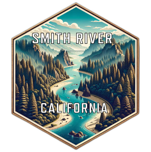 Smith River California Travel Destination Souvenir Vinyl Decal Sticker 6-Inch