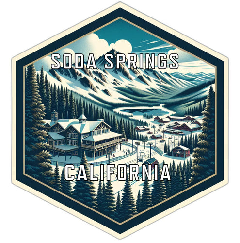 Soda Springs California Travel Destination Souvenir Vinyl Decal Sticker 2-Inch