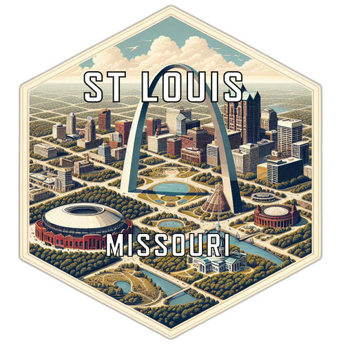 St Louis Missouri Travel Destination Souvenir Vinyl Decal Sticker 2-Inch