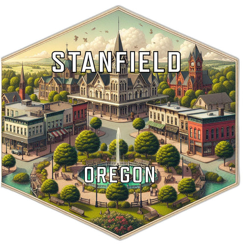 Stanfield Oregon Travel Destination Souvenir Vinyl Decal Sticker 6-Inch