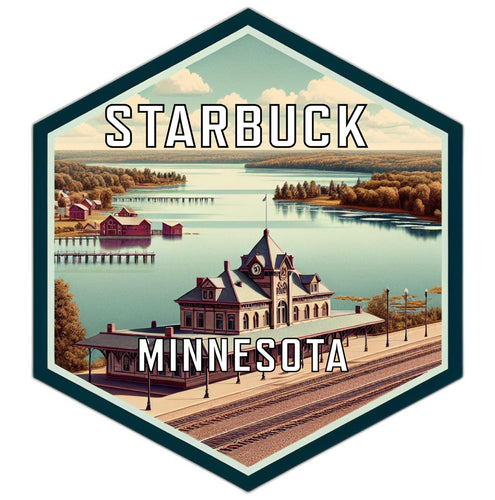 Starbuck Minnesota Travel Destination Souvenir Vinyl Decal Sticker 6-Inch