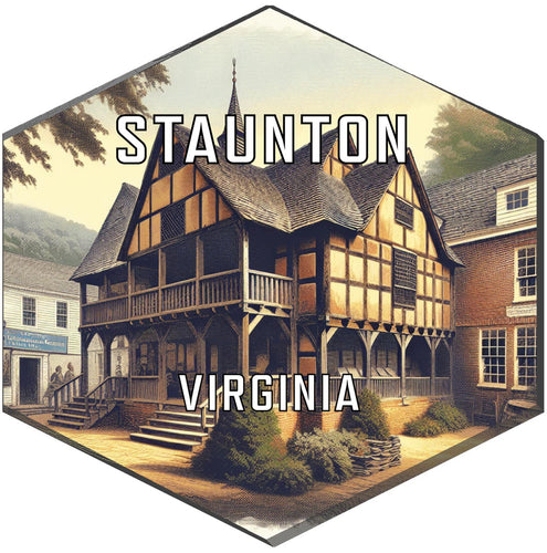 Staunton Virginia Travel Destination Souvenir Vinyl Decal Sticker 2-Inch