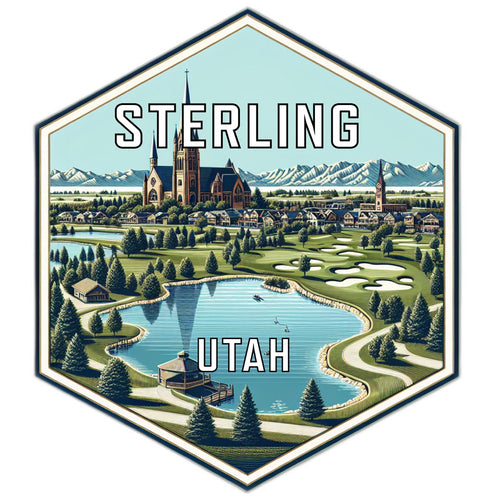 Sterling Utah Travel Destination Souvenir Vinyl Decal Sticker 6-Inch