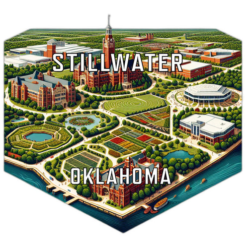 Stillwater Oklahoma Travel Destination Souvenir Vinyl Decal Sticker 6-Inch