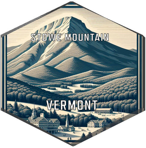 Stowe Mountain Vermont Travel Destination Souvenir Vinyl Decal Sticker 6-Inch