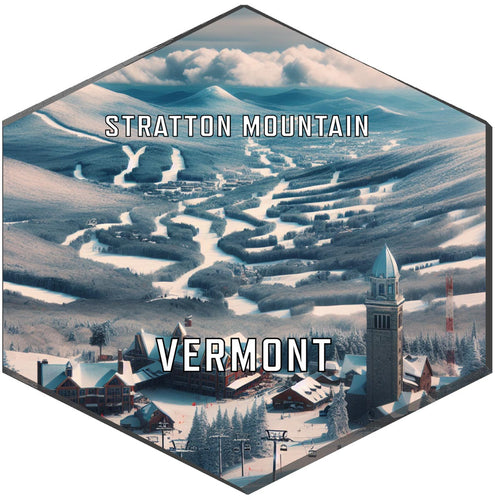 Stratton Mountain Vermont Travel Destination Souvenir Vinyl Decal Sticker 6-Inch