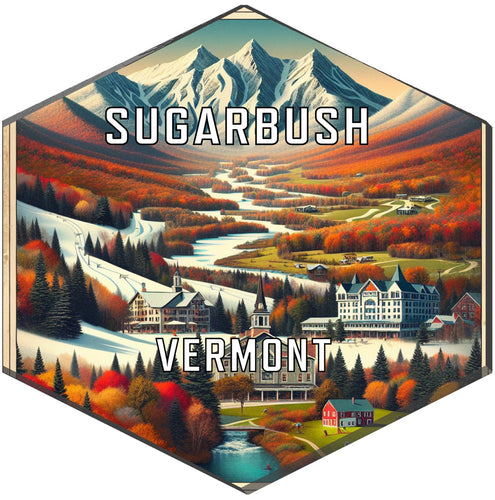 Sugarbush Vermont Travel Destination Souvenir Vinyl Decal Sticker 2-Inch