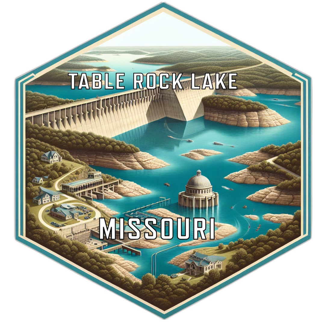 Table Rock Lake Missouri Travel Destination Souvenir Vinyl Decal Sticker 2-Inch