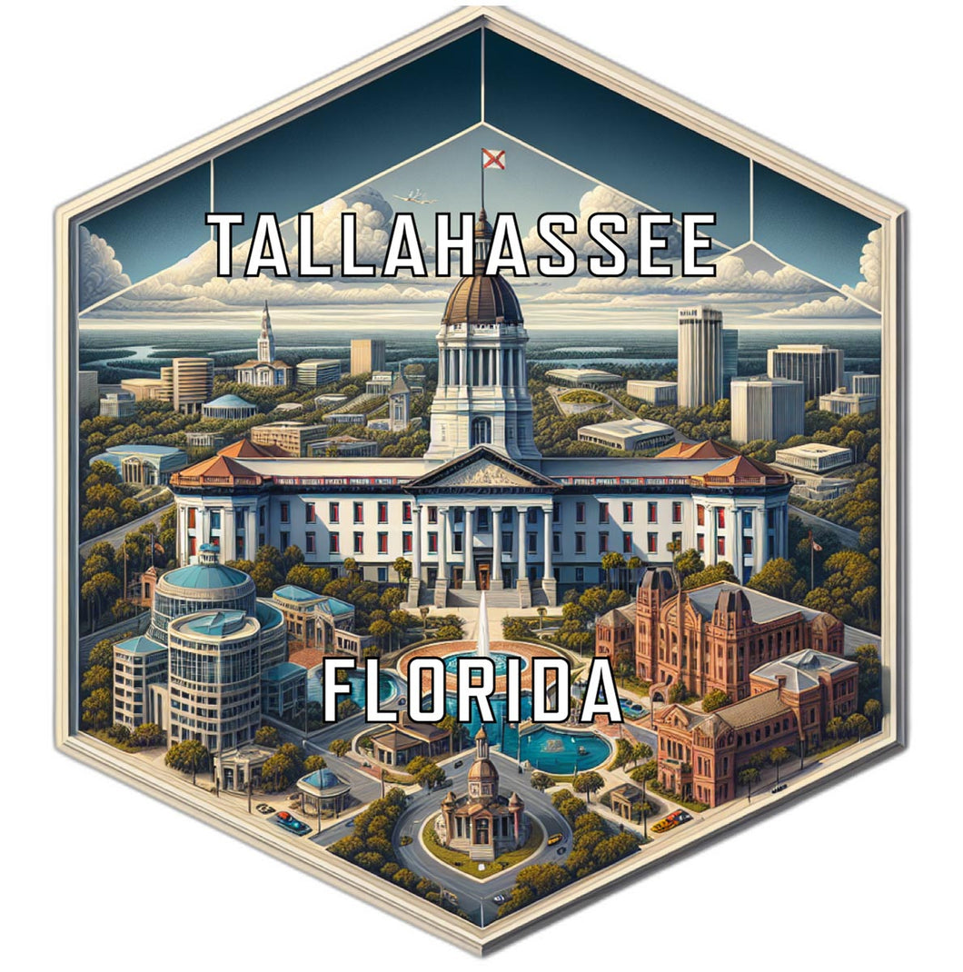 Tallahassee Florida Travel Destination Souvenir Vinyl Decal Sticker 6-Inch