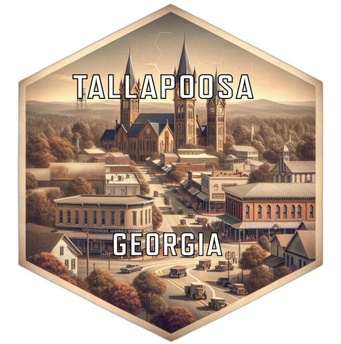 Tallapoosa Georgia Travel Destination Souvenir Vinyl Decal Sticker 6-Inch