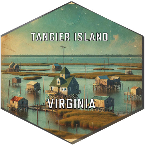 Tangier Island Virginia Travel Destination Souvenir Vinyl Decal Sticker 4-Inch