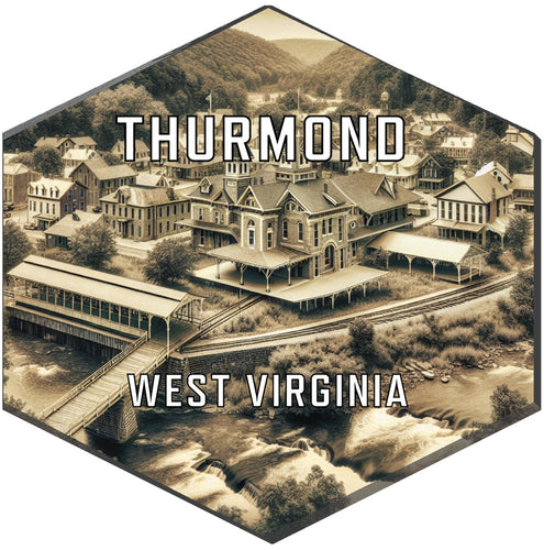 Thurmond West Virginia Travel Destination Souvenir Vinyl Decal Sticker 2-Inch