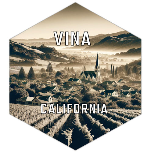 Vina California Travel Destination Souvenir Vinyl Decal Sticker 2-Inch