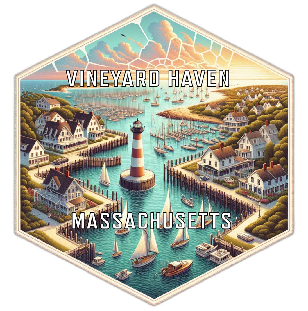 Vineyard Haven Massachusetts Travel Destination Souvenir Vinyl Decal Sticker 2-Inch