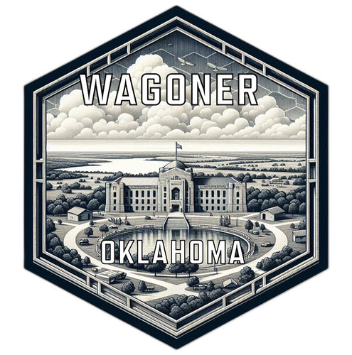 Wagoner Oklahoma Travel Destination Souvenir Vinyl Decal Sticker 2-Inch