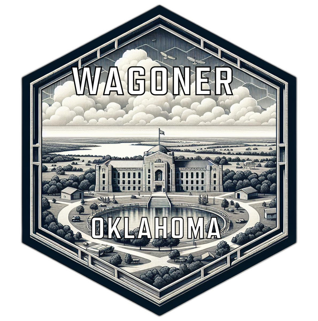 Wagoner Oklahoma Travel Destination Souvenir Vinyl Decal Sticker 2-Inch