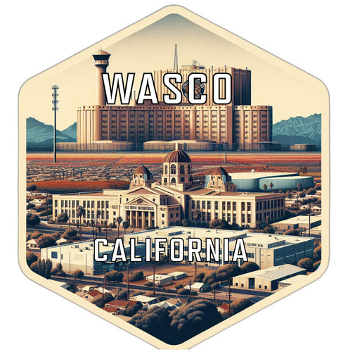 Wasco California Travel Destination Souvenir Vinyl Decal Sticker 2-Inch