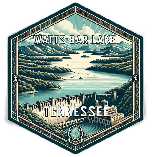 Watts Bar Lake Tennessee Travel Destination Souvenir Vinyl Decal Sticker 2-Inch
