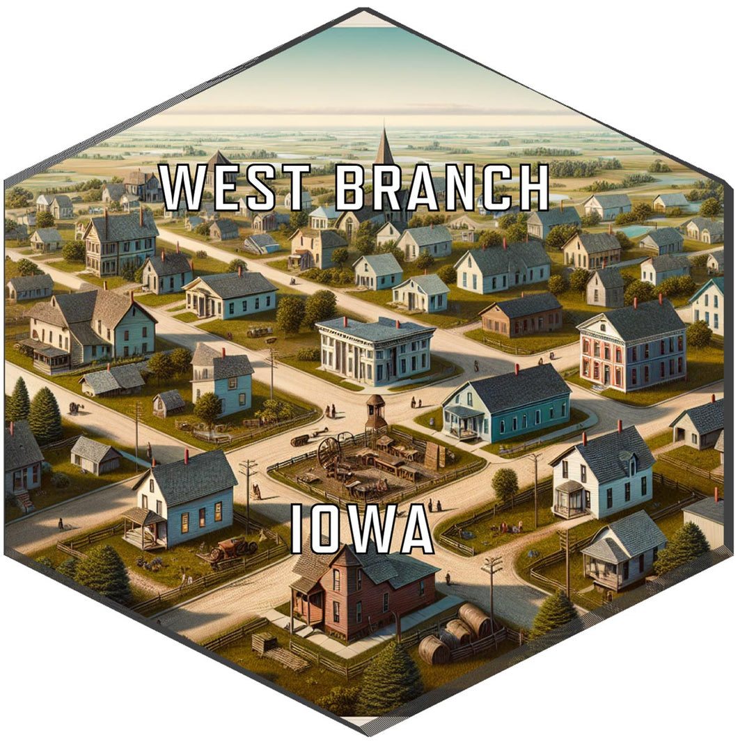 West Branch Iowa Travel Destination Souvenir Vinyl Decal Sticker 6-Inch