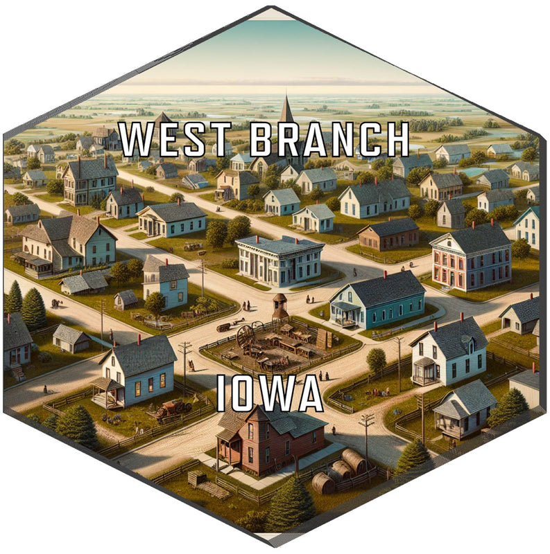 West Branch Iowa Travel Destination Souvenir Vinyl Decal Sticker 6-Inch
