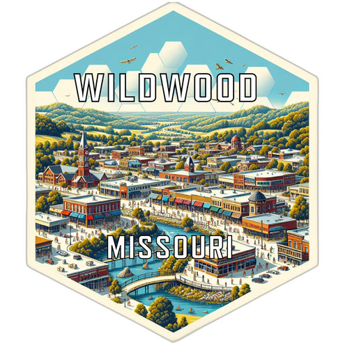 Wildwood Missouri Travel Destination Souvenir Vinyl Decal Sticker 4-Inch